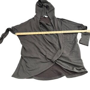 Athleta Purana Oversized Sweatshirt Cowl neck Hoodie deep brown Size Small‎